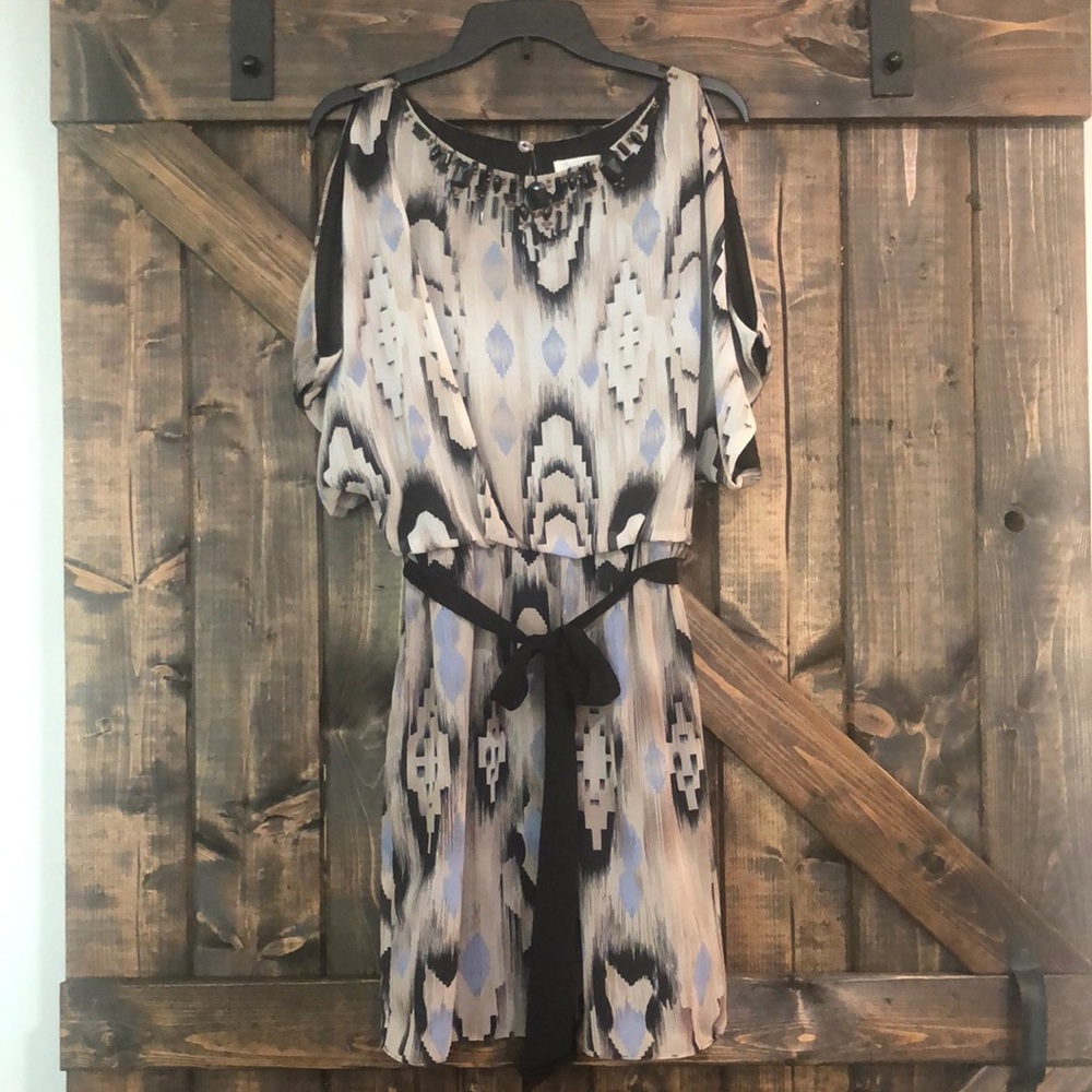 Dress Barn Aztec print dress